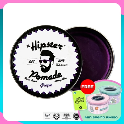 HIPSTER Pomade Grape 100G. Strong Hold & High Shine.