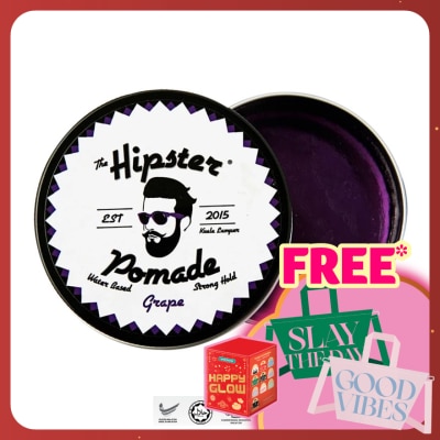 HIPSTER Pomade Grape 100G. Strong Hold & High Shine.