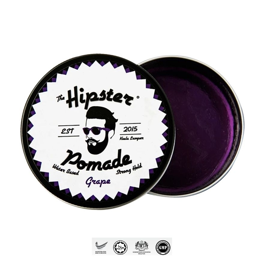 Pomade Grape 100G. Strong Hold & High Shine.