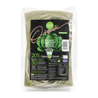 SIMPLY NATURAL ORGANIC HANDMADE SPINACH NOODLE 200GM