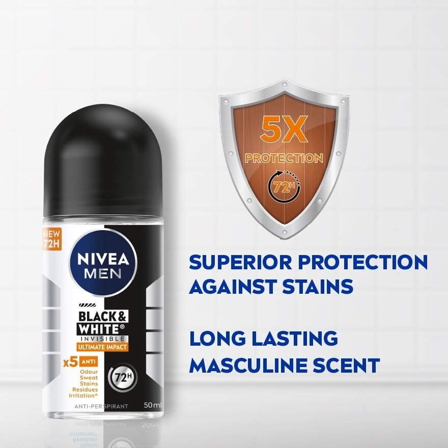 Deodorant B&W Ultimate Impact Roll On 50ml