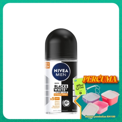 NIVEA FOR MEN - Deodorant B&W Ultimate Impact Roll On 50ml