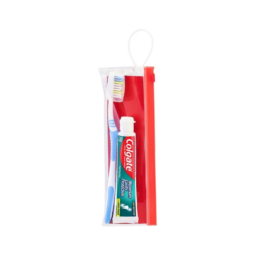 Colgate Maximum Cavity Protection Fresh Cool Mint 50g + Extra Clean Toothbrush Travel kit