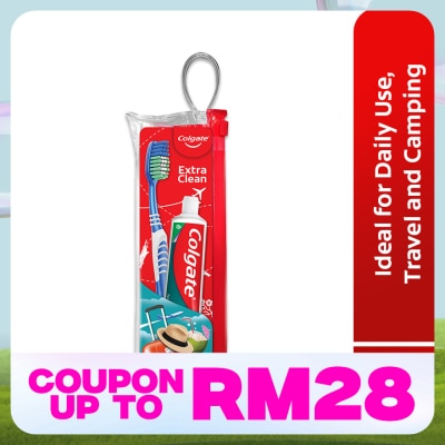 COLGATE Colgate Maximum Cavity Protection Fresh Cool Mint 50g + Extra Clean Toothbrush Travel kit