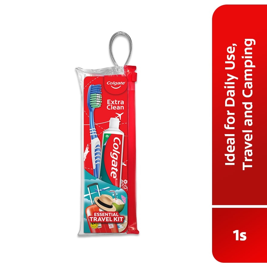 Colgate Maximum Cavity Protection Fresh Cool Mint 50g + Extra Clean Toothbrush Travel kit