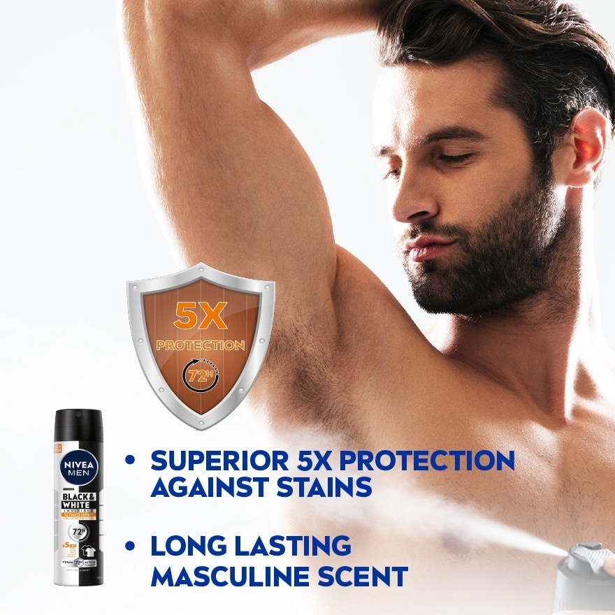 DEO MEN B&W ULTIMATE IMPACT SPRAY 150ML