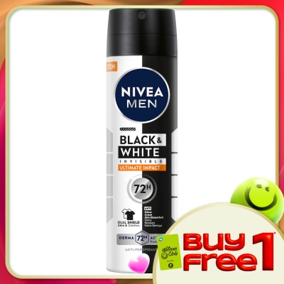 NIVEA FOR MEN - DEO MEN B&W ULTIMATE IMPACT SPRAY 150ML