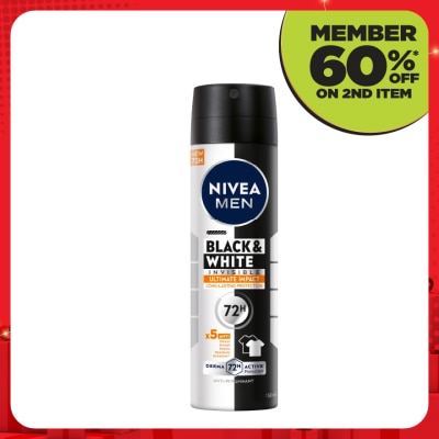 NIVEA FOR MEN DEO MEN B&W ULTIMATE IMPACT SPRAY 150ML