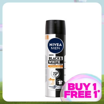 NIVEA FOR MEN DEO MEN B&W ULTIMATE IMPACT SPRAY 150ML