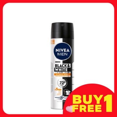 NIVEA FOR MEN DEO MEN B&W ULTIMATE IMPACT SPRAY 150ML