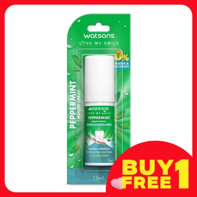 WATSONS Peppermint Mouth Spray 15ml