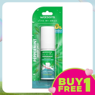 WATSONS Peppermint Mouth Spray 15ml