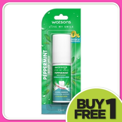 WATSONS Peppermint Mouth Spray 15ml