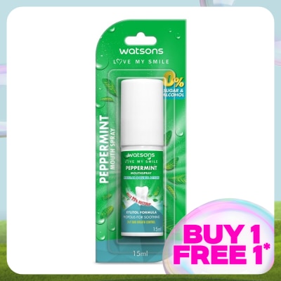 WATSONS Peppermint Mouth Spray 15ml