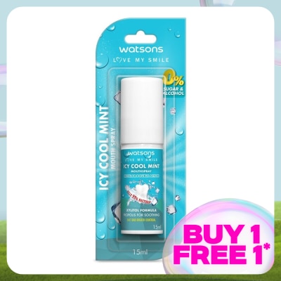 WATSONS Icy Cool Mint Mouth Spray 15ml