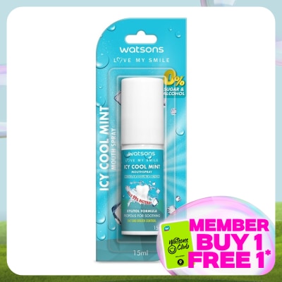 WATSONS Icy Cool Mint Mouth Spray 15ml