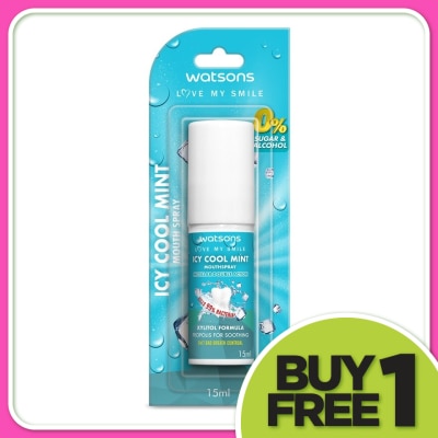 WATSONS Icy Cool Mint Mouth Spray 15ml
