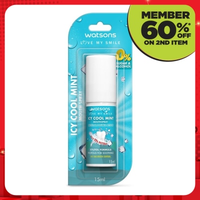 WATSONS Icy Cool Mint Mouth Spray 15ml