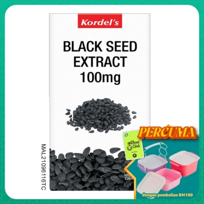 KORDEL'S - Black Seed Extract 100MG Vegecaps 30S