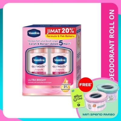 VASELINE Deo Roll On Ultra Bright Twinpack 2x45ml