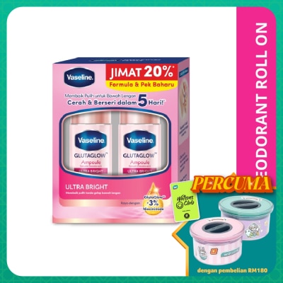 VASELINE Deo Roll On Ultra Bright Twinpack 2x45ml