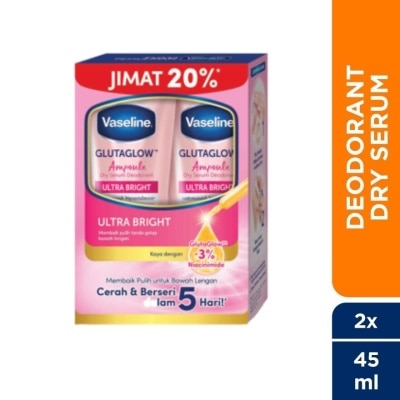 VASELINE Ultra Bright Dry Serum 2X45ml