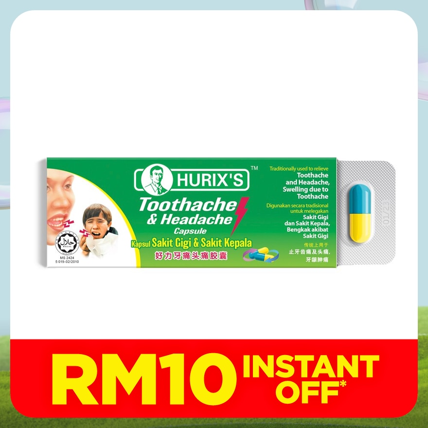 Toothache & Headache Capsules 6's