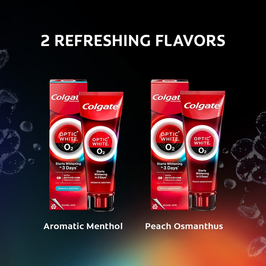 Colgate Optic White O2 Oxygen Whitening Aromatic Menthol Toothpaste 85g