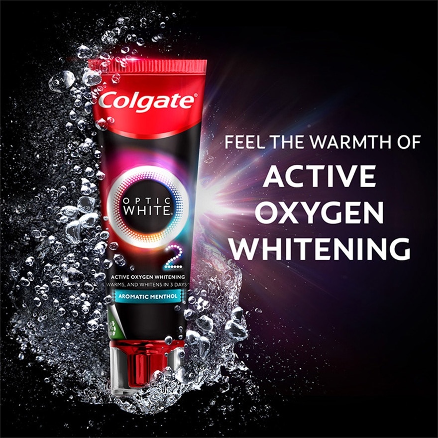 Colgate Optic White O2 Oxygen Whitening Aromatic Menthol Toothpaste 85g