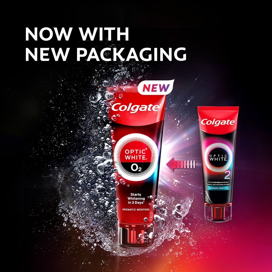 Colgate Optic White O2 Oxygen Whitening Aromatic Menthol Toothpaste 85g