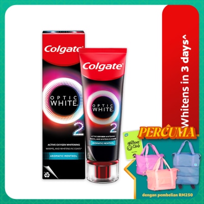 COLGATE - Colgate Optic White O2 Oxygen Whitening Aromatic Menthol Toothpaste 85g