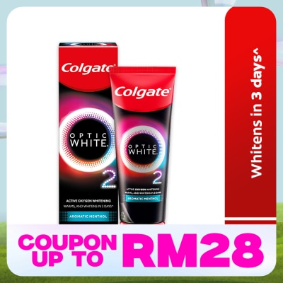 COLGATE Colgate Optic White O2 Oxygen Whitening Aromatic Menthol Toothpaste 85g
