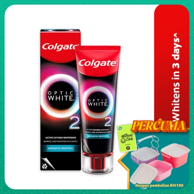 COLGATE - Colgate Optic White O2 Oxygen Whitening Aromatic Menthol Toothpaste 85g