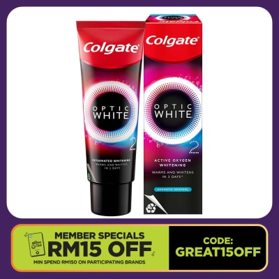COLGATE Optic White O2 Aromatic Menthol Toothpaste 85g