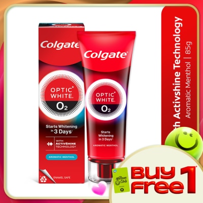COLGATE - Colgate Optic White O2 Oxygen Whitening Aromatic Menthol Toothpaste 85g