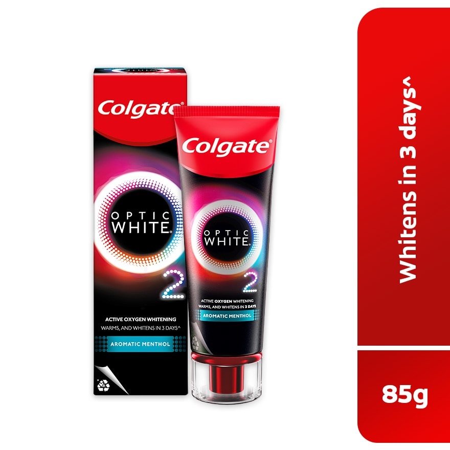 Colgate Optic White O2 Oxygen Whitening Aromatic Menthol Toothpaste 85g