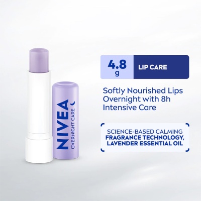 NIVEA - Overnight Care Lip Balm 4.8G