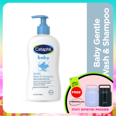 CETAPHIL - Baby Wash & Shampoo For Hair & Body 400ML