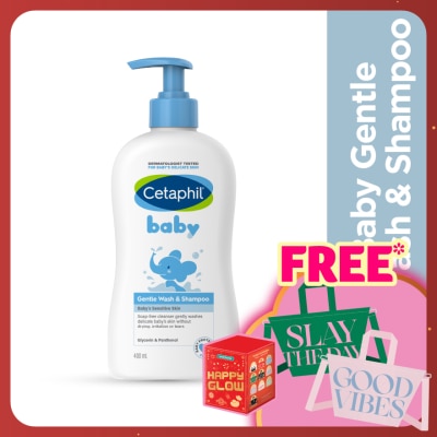 CETAPHIL Baby Wash & Shampoo For Hair & Body 400ML