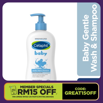 CETAPHIL Baby Wash & Shampoo For Hair & Body 400ML
