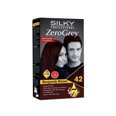 SILKY Professional Zerogrey Haircolor Burgundy Brown 1s