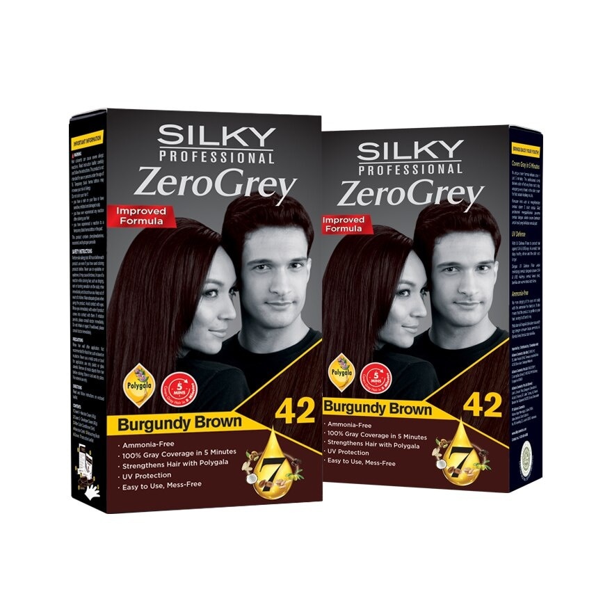 Professional Zerogrey Haircolor Burgundy Brown 1s