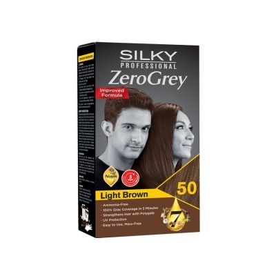 SILKY Professional Zerogrey Haircolor 50 Light Brown 1s