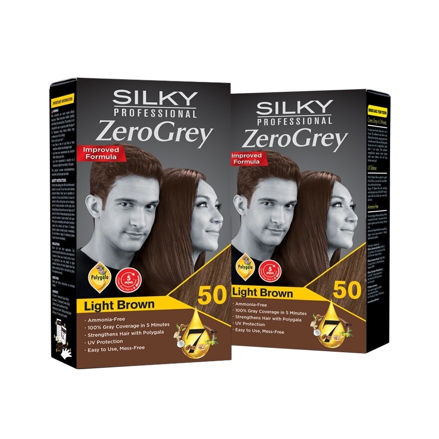 Professional Zerogrey Haircolor 50 Light Brown 1s