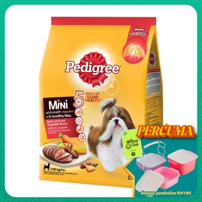 PEDIGREE - Dog Dry Food MiniBeef,Lamb&Veg 2.7kg