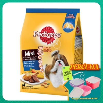PEDIGREE - Dog Dry Food Mini Chicken,Liver&Veg 2.7kg