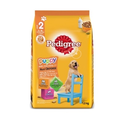 PEDIGREE Dog Dry Food Puppy Chicken,Egg & Milk 1.3kg (Exp Date: Nov 2024)