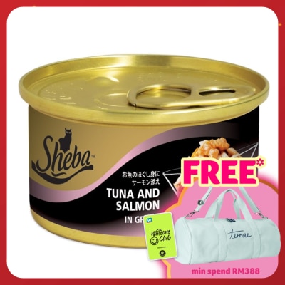 SHEBA Cat Wet Food Tuna & Salmon in Gravy 85gm
