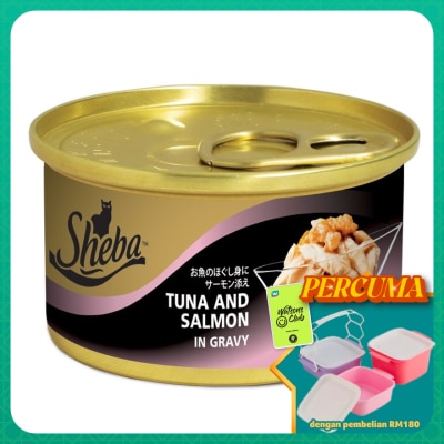 SHEBA - Cat Wet Food Tuna & Salmon in Gravy 85gm
