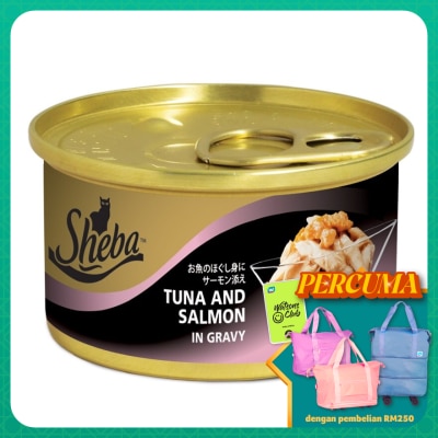 SHEBA Cat Wet Food Tuna & Salmon in Gravy 85gm